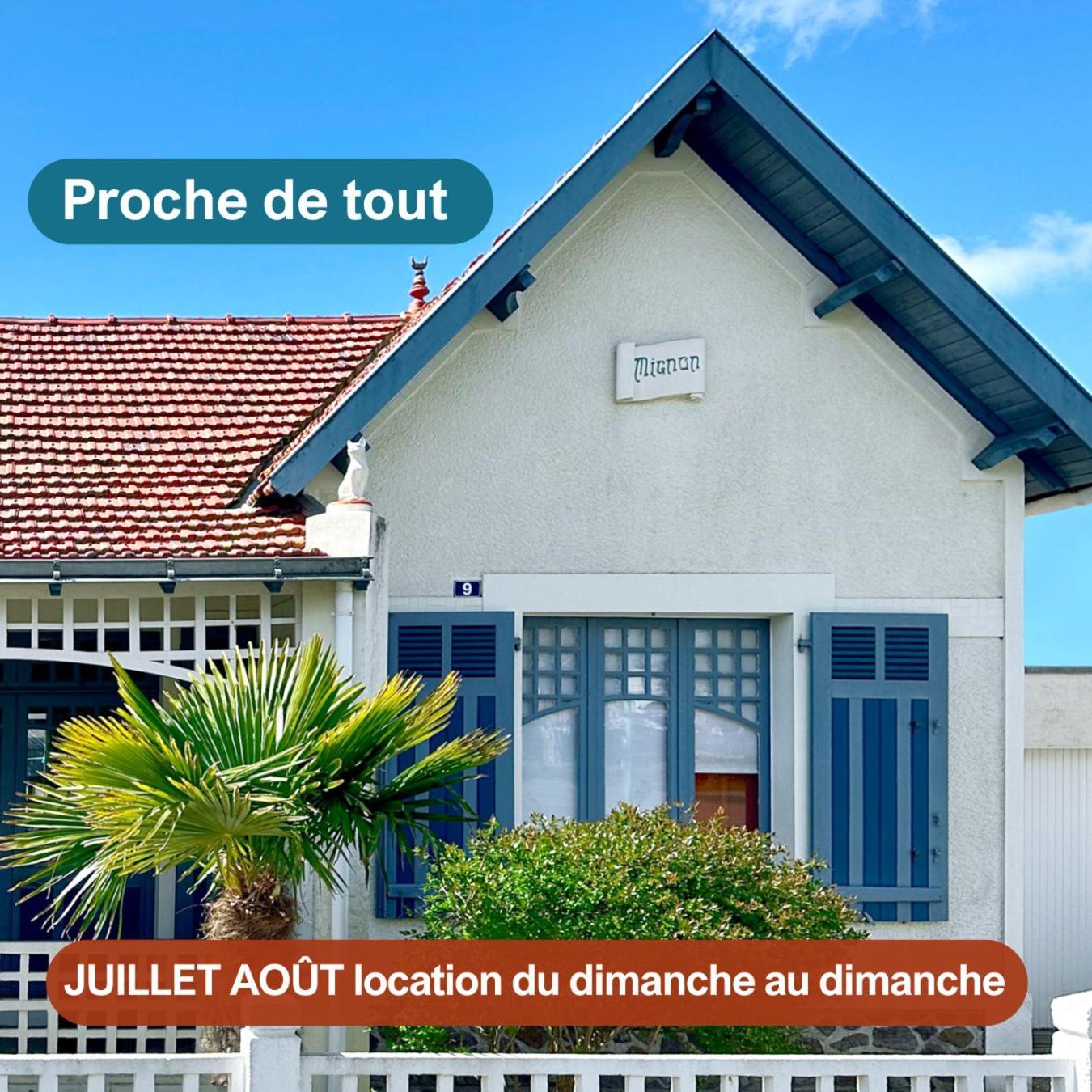 Villa "Mignon" Avec Studio Independant, Tout A Pied, Plage A 4 Mn, 6 Pers, 2 Sde Saint-Jean-de-Monts Exterior photo